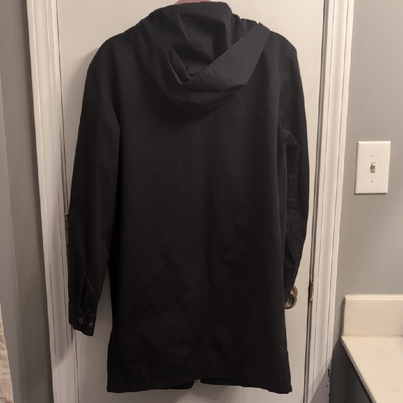 A.P.C. Men's Black Full Zip/Snap Hooded Jacket Parka Size Small - Picture 7 of 7